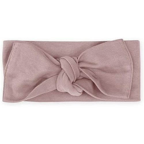 Colored Organics Baby Organic Cotton Hattie Bow Wrap Headband - Wisteria