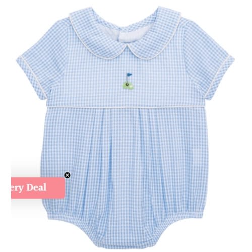 Blue Golf Bubble | Posh Tots Children's Boutique