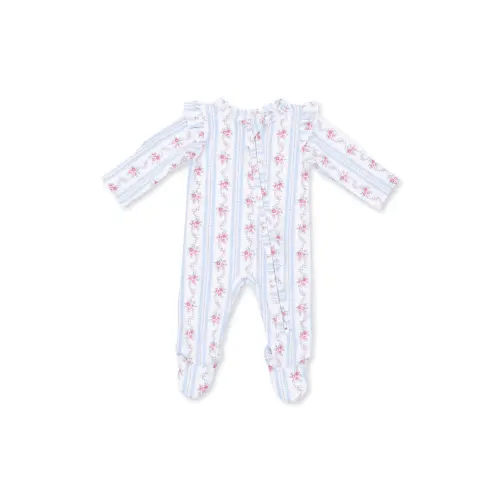Kids' Anna Floral Stripe Ruffle Footie