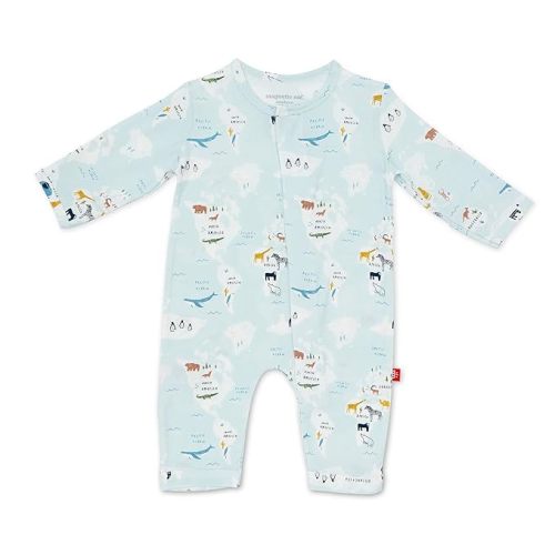 Magnetic Me Easy-Close Modal Coverall Jumpsuit Sea The World 3-6 Months