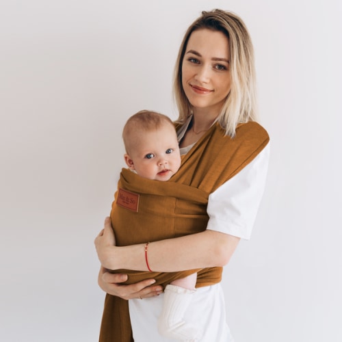 Baby Wrap Carrier - Caramel