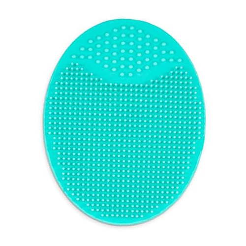 Silicone Facial Scrubber Cozival Silicone Facial Scrubber Brush, Exfoliating Cleansing Pad for Face, Pore Removing Scrubby Tool for Women, Shower and Bath Brush, Exfoliating Cleansing Pad, Green