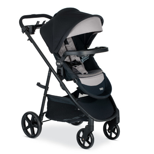 Brook®+ Stroller with Parent and Child Trays ( Graphite Onyx )