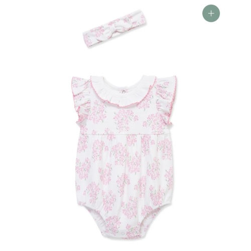 Hydrangea Knit Bubble & Headband - size 6mo