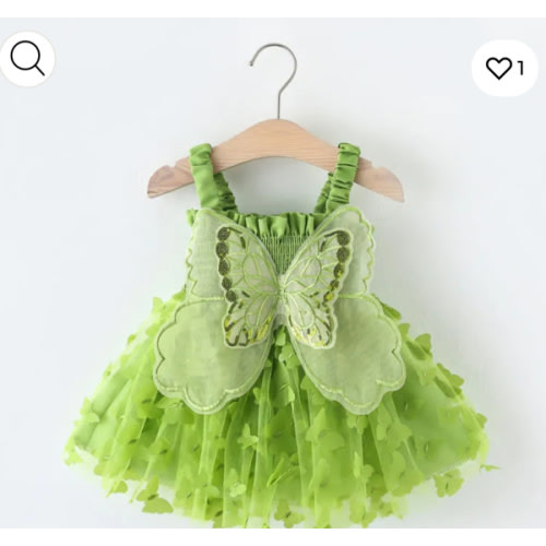 Baby Butterfly Tulle Slip Dress