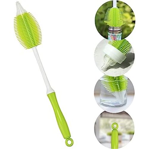 Innobaby 2-in-1 Silicone Bottle Brush, Green