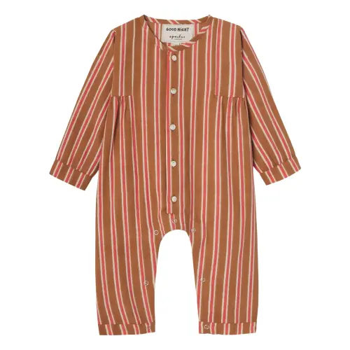 Striped Pimi Pyjamas | Brown