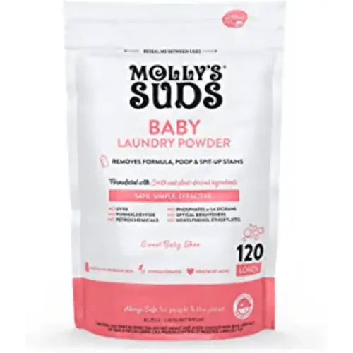Molly's Suds Baby Laundry Detergent Powder | Removes Formula, Poop & Spit-Up Stains | Extra Gentle on Newborn Skin (Sweet Baby Shea)