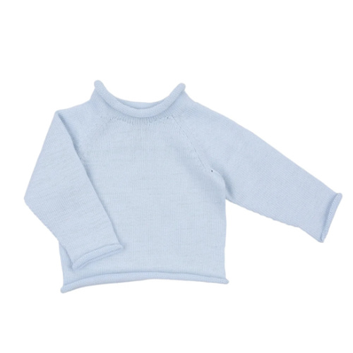 Magnolia Baby Boy Essentials Knits Blue Raglan Sweater