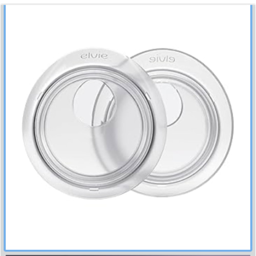 Elvie Catch Milk Collection Shells | Set of Two Discreet Leak-Protection Silicone Cups, Reuse Your Milk| Reusable Breast Shells Collect Up to 1oz | No More Wasted Milk or wasteful Breast Pads