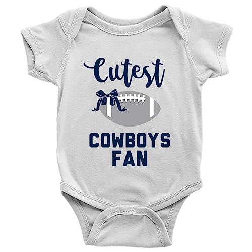 Cutest Cowboys Fan Baby Boy Girl Onesie Newborn Organic Bodysuit Romper
