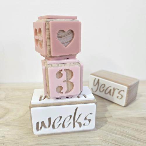Milestone Blocks | Baby | Shower | Gift | Toddler | Kids