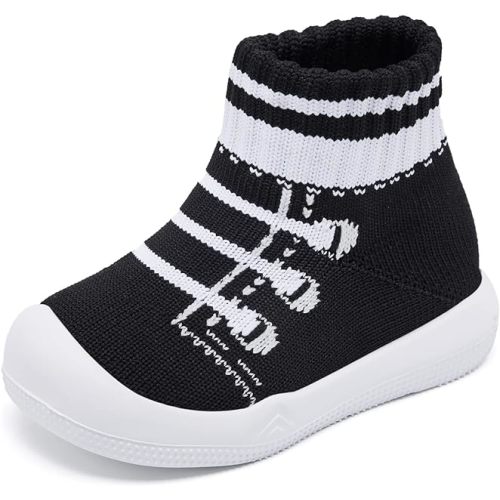 Engtoy Baby Shoes & Socks - Non-Slip Breathable Slippers with Soft Rubber Sole - Baby Boys & Girls Slip On Sneakers