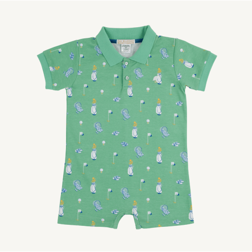 Sir Propers Romper - Pima - Clubhouse Couture (Wood Boat Blue)