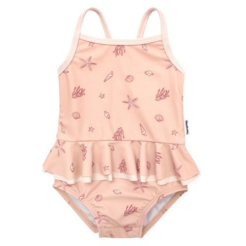 Gerber Baby Girls' One-Piece Swimsuit - Shells - 3-6 Months