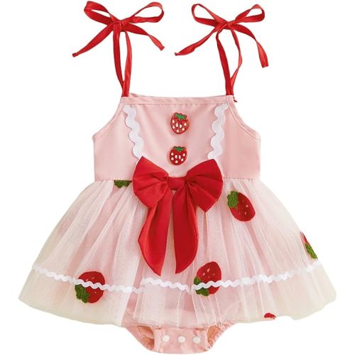 Amnnchya Baby Girl Summer Clothes Cute Bee Fly Sleeve Smocked Romper Dress Jumpsuit Newborn Infant Girls Spring Dresses