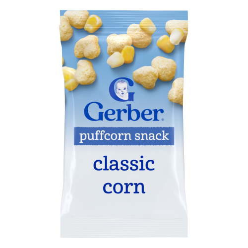 Gerber Toddler Snacks, Classic Corn Puffcorn Snack, Kernel Free, Toddler Food 1.23 oz