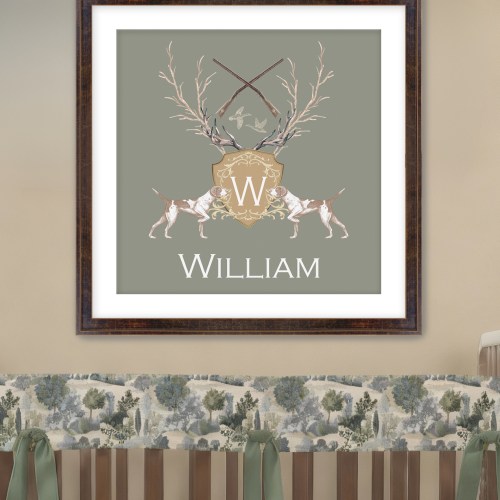 Personalized Nursery Art | Heritage Crest