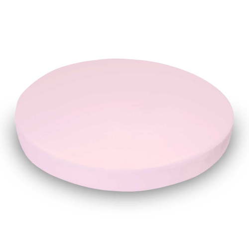 SheetWorld 100% Cotton Jersey Round Crib Sheet, Baby Pink, 42 x 42