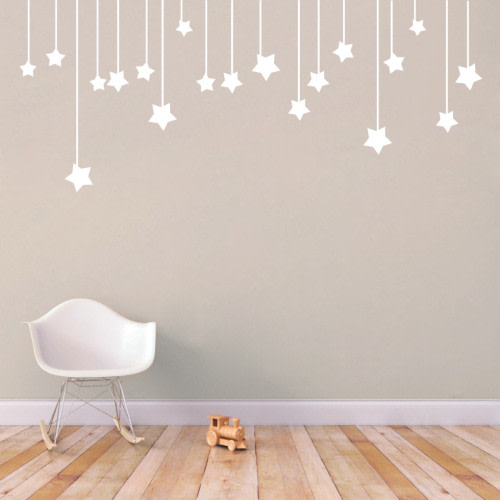 Hanging Stars Wall Decals