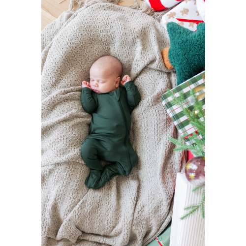 Zippered Footie in Cypress