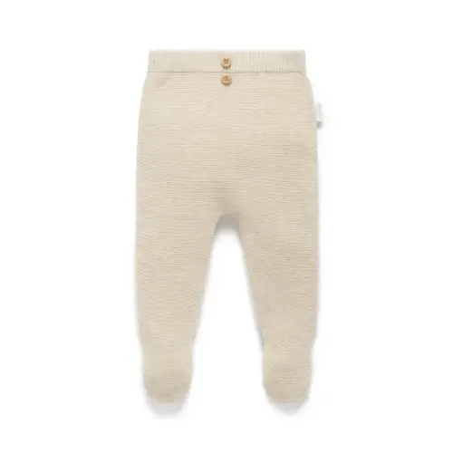 Purebaby Ess Textured Legging Wheat melange | Baby Bunting AU