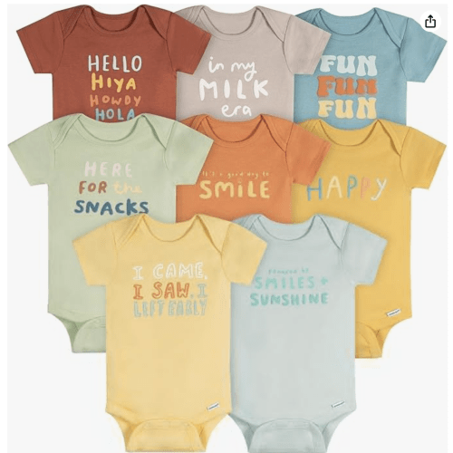 Onesies Brand Baby 8-pack Short Sleeve Mix & Match Bodysuits