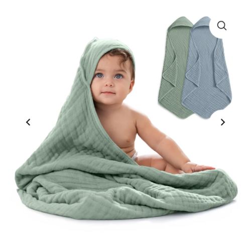Hooded Towels Pack Of 2 Pacific Blue And Fern