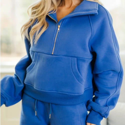 NURSING COLLECTION: Love in Every Layer Blue Pullover