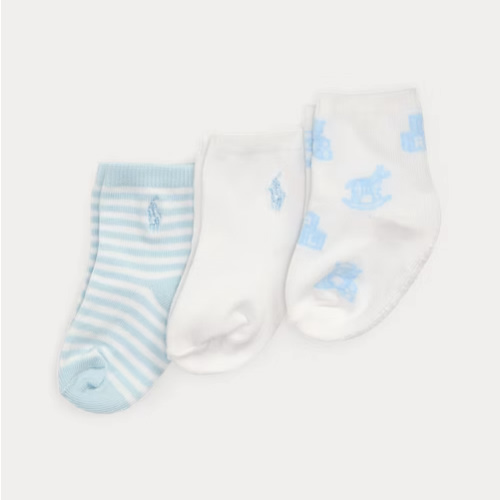 Polo Bear Ankle Sock 3-Pack
