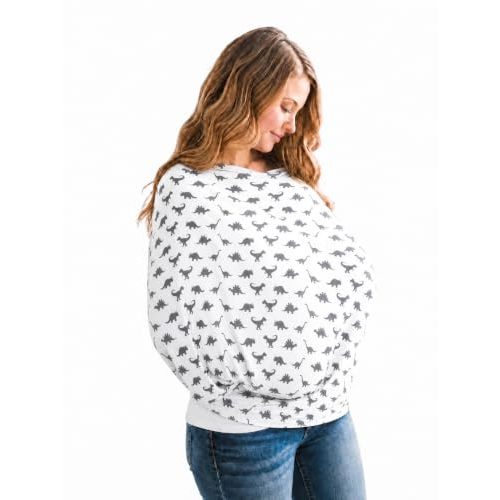 Copper Pearl Nursing Cover for Breastfeeding – Multi-Use Baby Car Seat Cover, Stroller Cover & Breast Feeding Cover Up for Women, Stretchy Breathable High Quality Cover for Boy or Girl, Wild