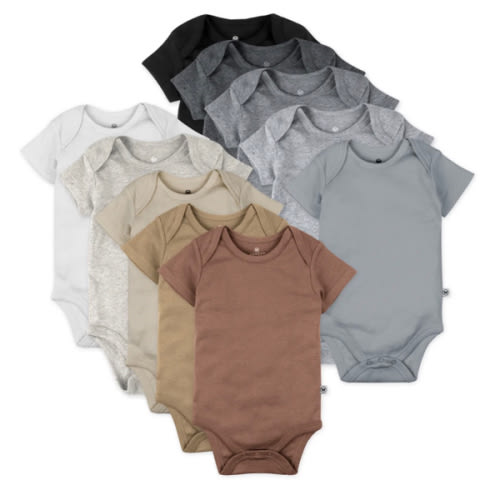 10-Pack Organic Cotton Short Sleeve Bodysuits | Honest Baby Clothing