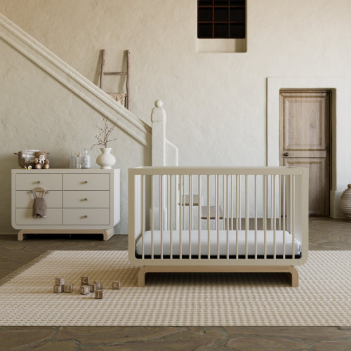 Storkcraft Santorini 5-In-1 Convertible Crib And 6 Drawer Dresser 2-Piece Nursery Set & Reviews | Wayfair