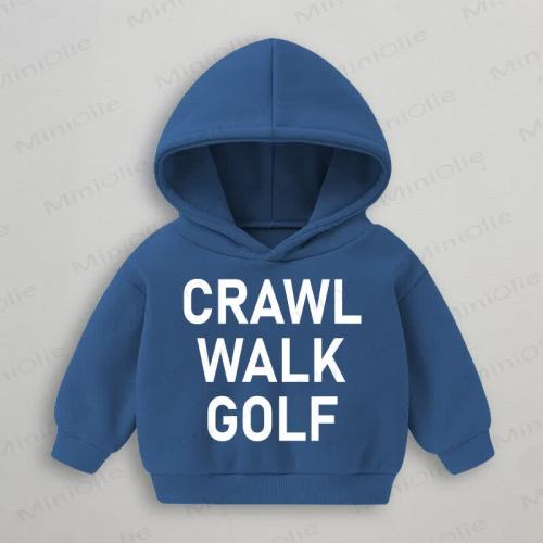 CRAWL WALK GOLF Baby Blue Sweatshirt