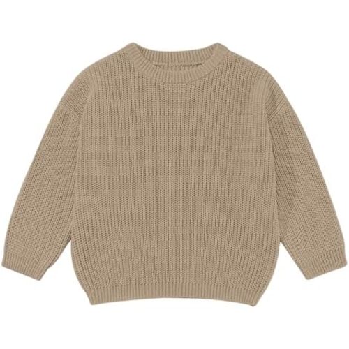 ESHOO Baby Girl Boy Knit Sweater Toddler Fall Winter Pullover Sweatshirt Warm Crewneck Long Sleeve Tops for Infant Kid 9M-5T