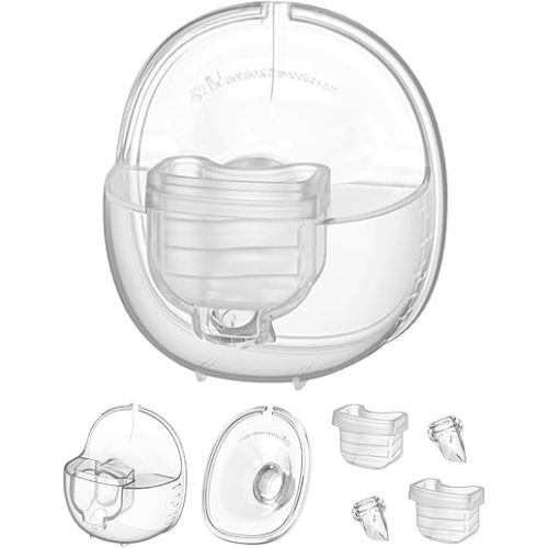 Wearable Breast Pump Parts Compatible with MomMed S21 S18, 24mm Flange