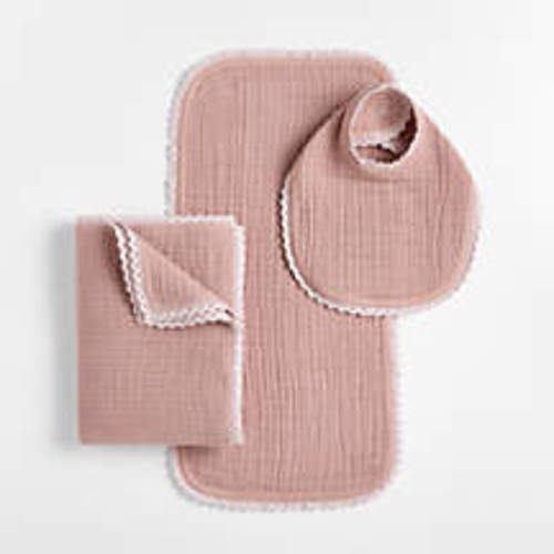 Supersoft Hushed Violet Organic Cotton Gauze Serenade Gift Set