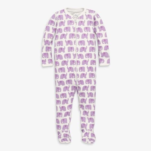 Primary Baby Organic Animal Friends Zip Footie