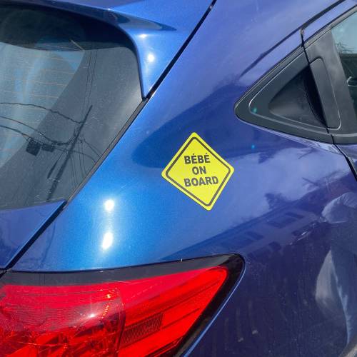 Bébé on board car magnet