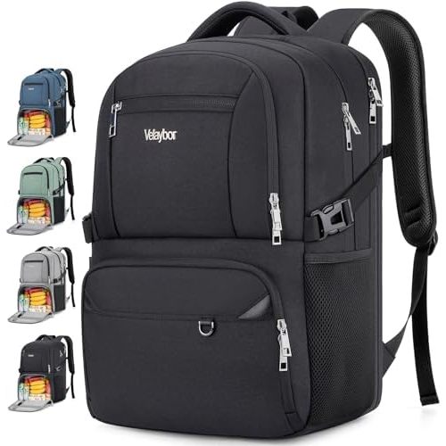 Insulated Lunch Backpack Fit 17" Laptop with Cooler Compartment