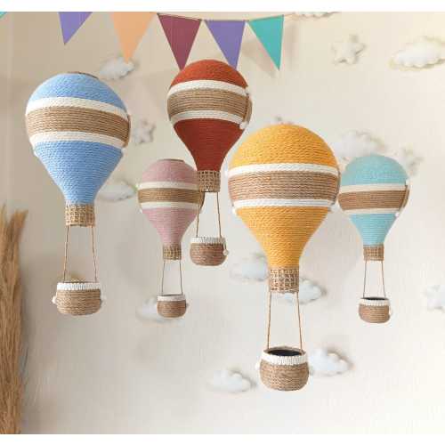 Etsy Hot Air Balloon Nursery Decor | Baby Mobile | Hanging Mini AirBalloons