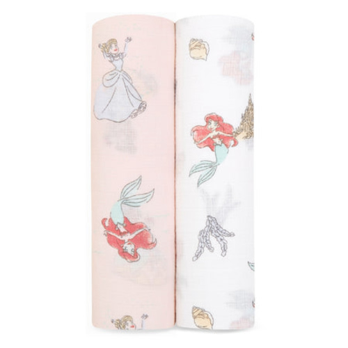 Disney Princess Cotton Muslin Swaddle 2pk | aden + anais