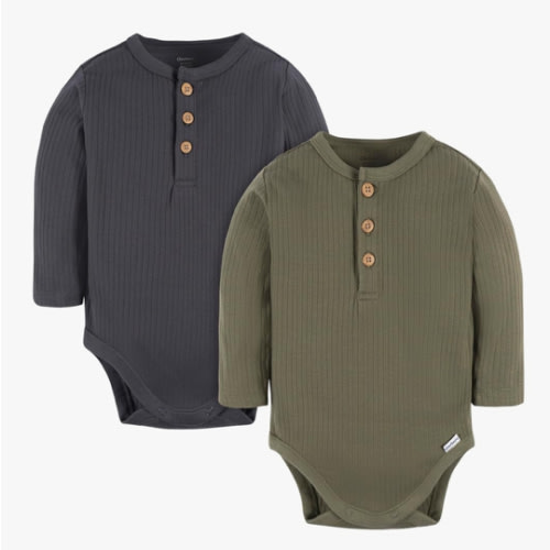 Gerber Unisex Baby Baby Boys' and Baby Girls' 2-pack Bodysuits