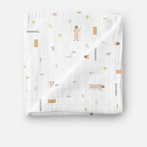Jesus Muslin Swaddle Baby Blanket
