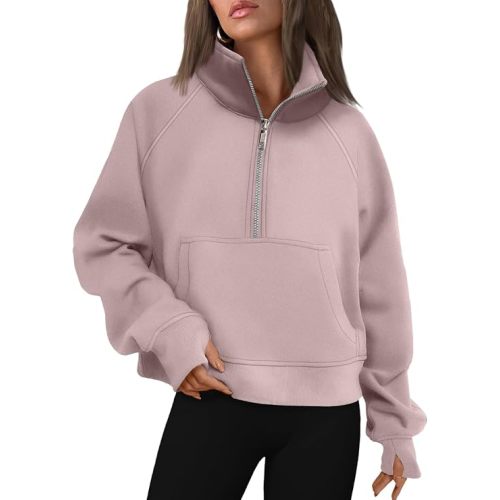 AUTOMET Womens Sweatshirts Half Zip Fleece Pullover Fall Outfits