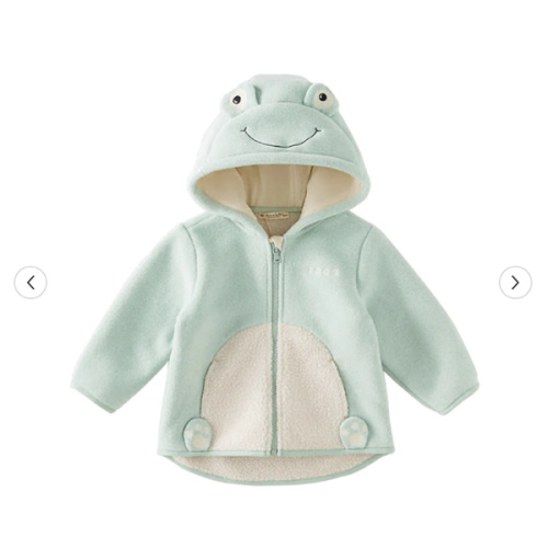 Dave&Bella Girls/Boys Autumn Zoo Series Warm Playful Fleece Jacket Coat