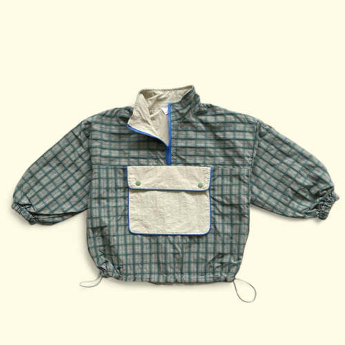 Toddler F25 Plaid Half Zip Anorak (3-7y) - 2 Colors | AT NOON STORE