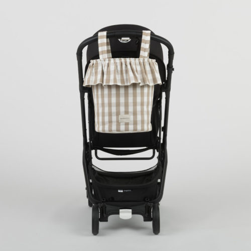 Stroller Bag-Basket Vichy - Oak + White - PRE ORDER - Minicoton