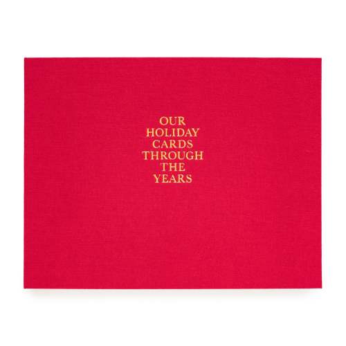 Red Holiday Card Book