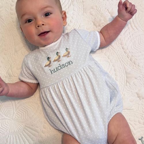 Baby Boy Bubble With Mallard Design - Personalized - Etsy